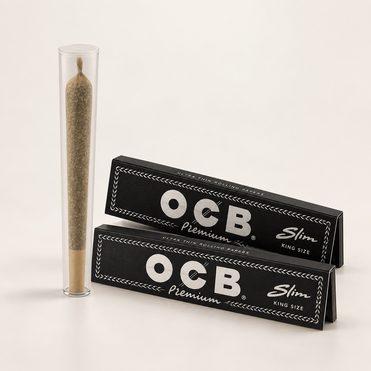 Pré rolls CBD et feuilles OCB Premium Slim disponibles au distributeur CBD H24 Le Haillan